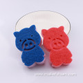 Cute Animal shape PU Sponge with scouring pad